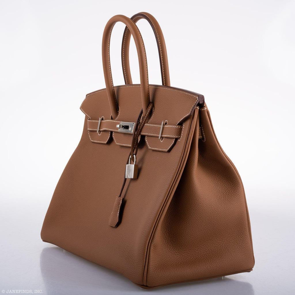 Hermes Birkin 35 Gold Togo with Palladium Hardware