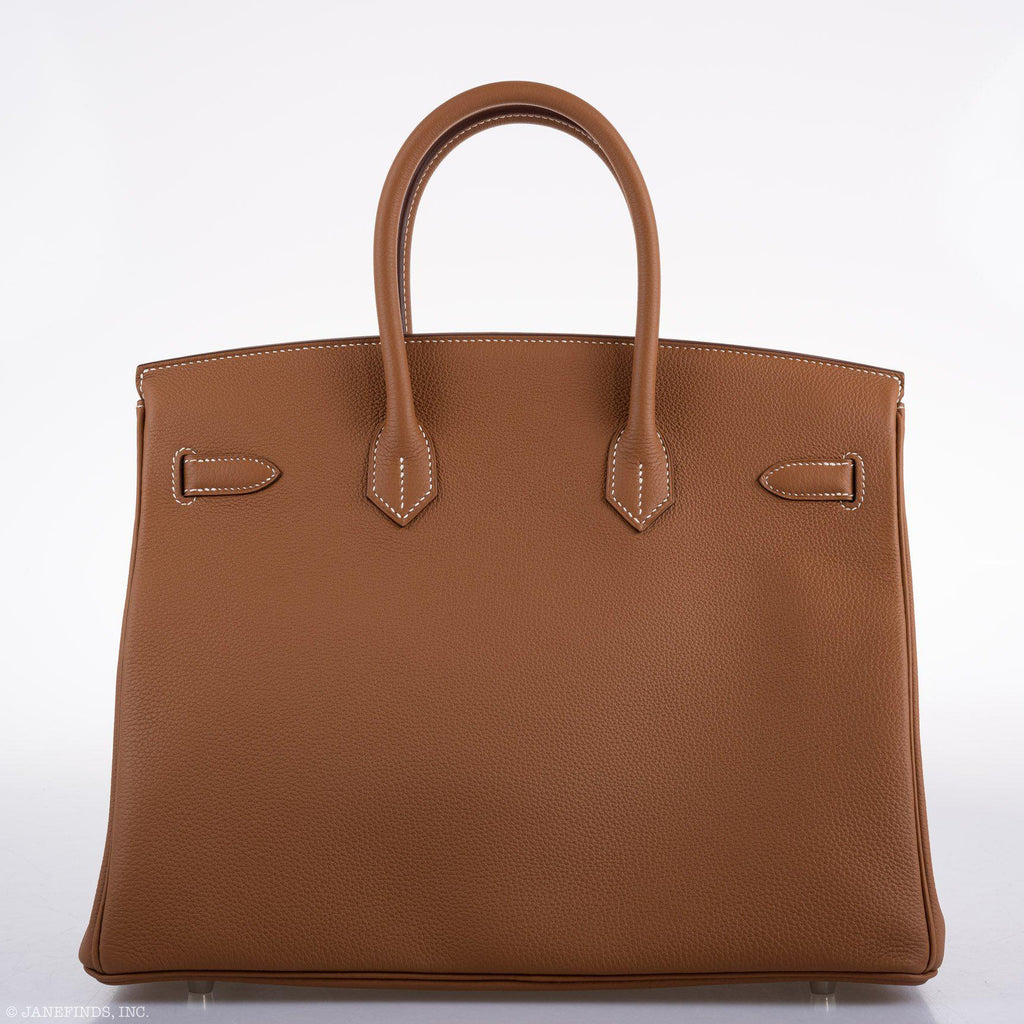 Hermes Birkin 35 Gold Togo with Palladium Hardware