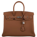 Hermes Birkin 35 Gold Togo with Palladium Hardware