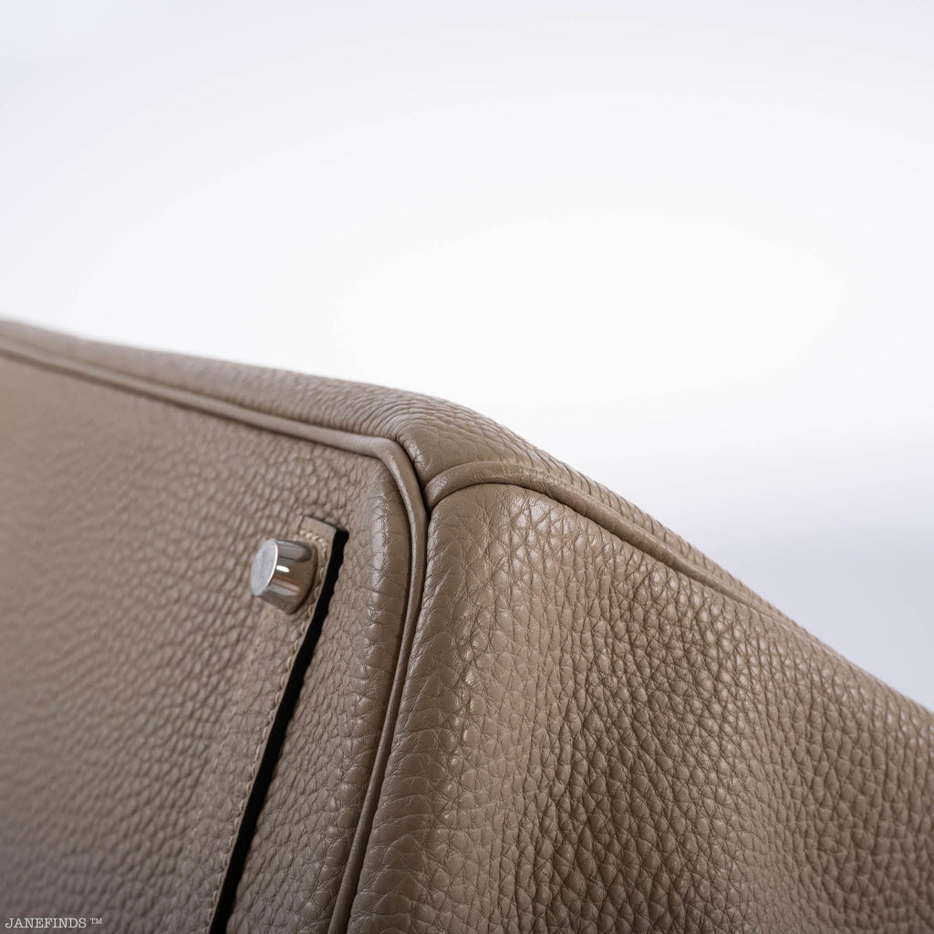 Hermes Birkin 35 Gris Tourterelle Togo with Palladium Hardware