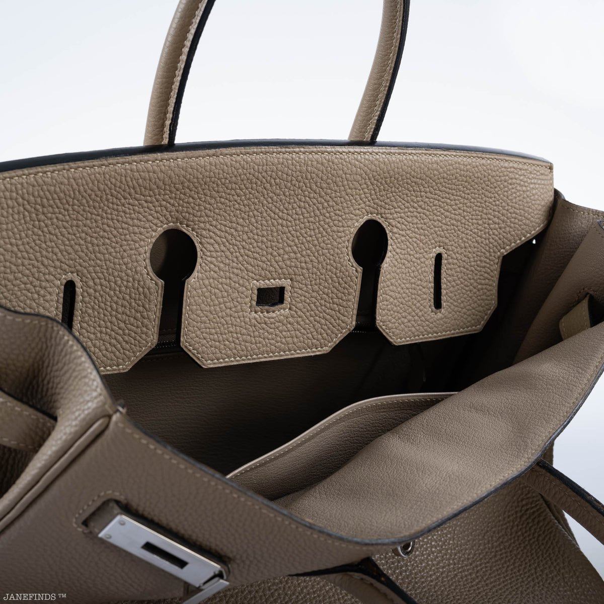 Hermes Birkin 35 Gris Tourterelle Togo with Palladium Hardware