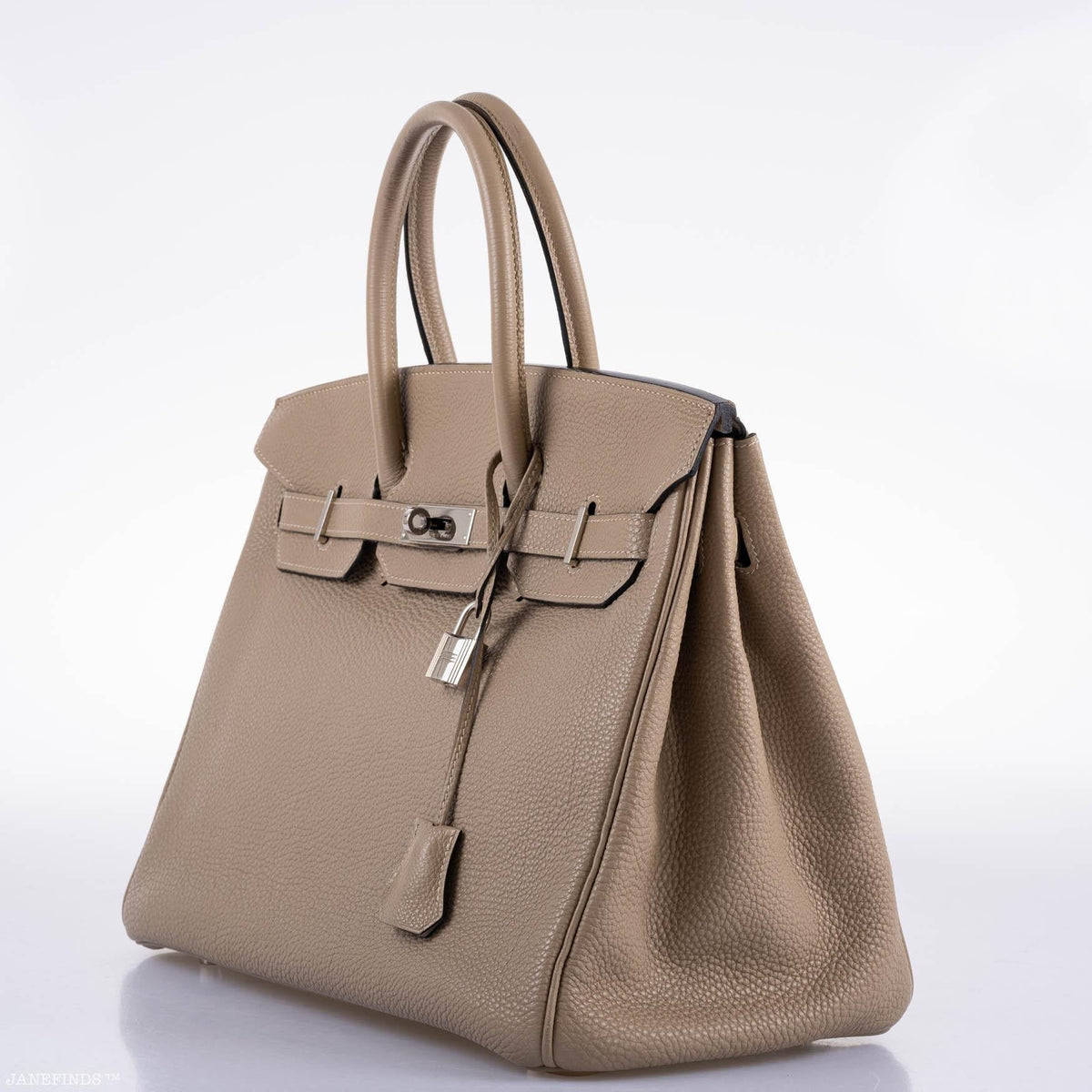 Hermes Birkin 35 Gris Tourterelle Togo with Palladium Hardware