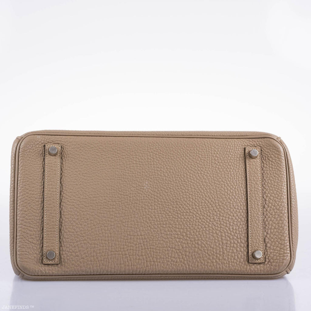 Hermes Birkin 35 Gris Tourterelle Togo with Palladium Hardware