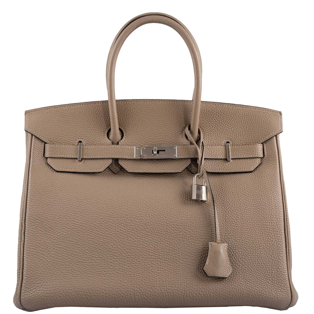 Hermes Birkin 35 Gris Tourterelle Togo with Palladium Hardware