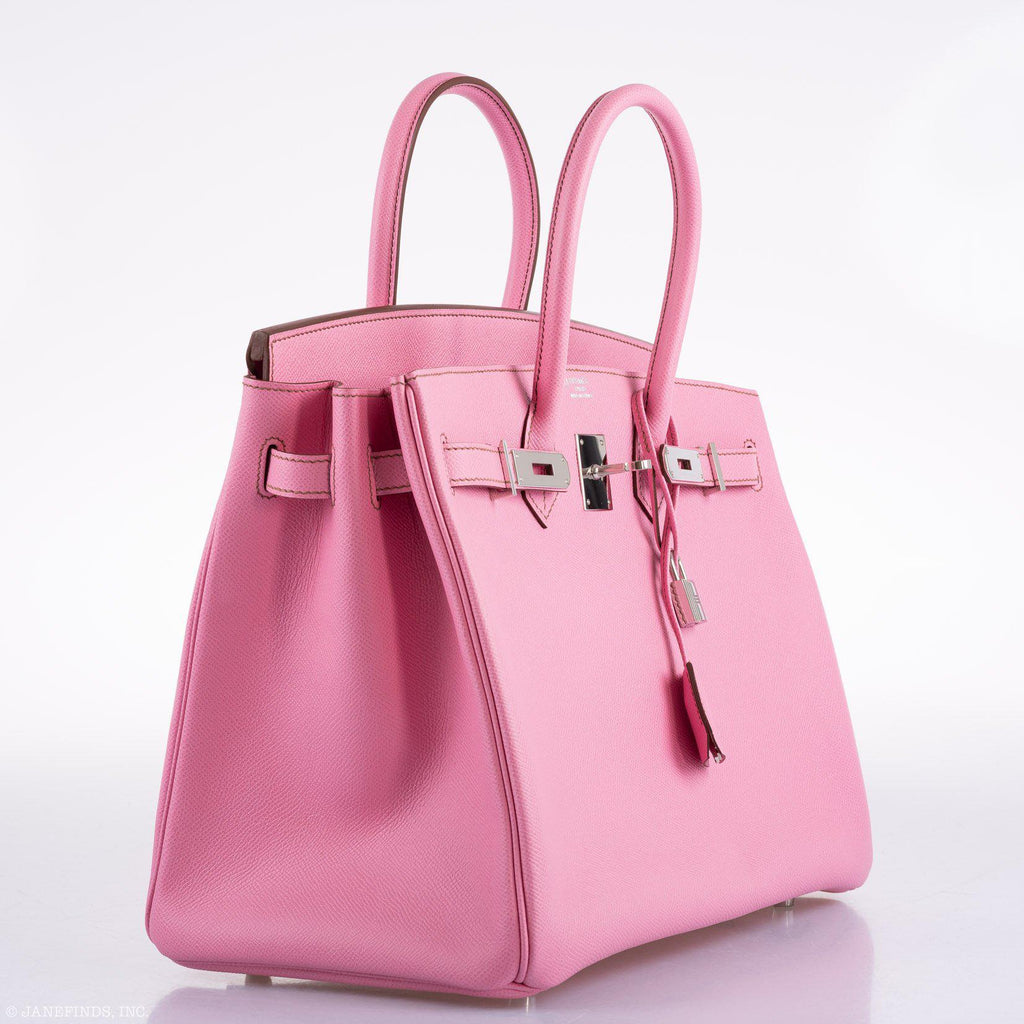 Hermes Birkin 35 HSS 5P Bubblegum Epsom with Palladium Hardware