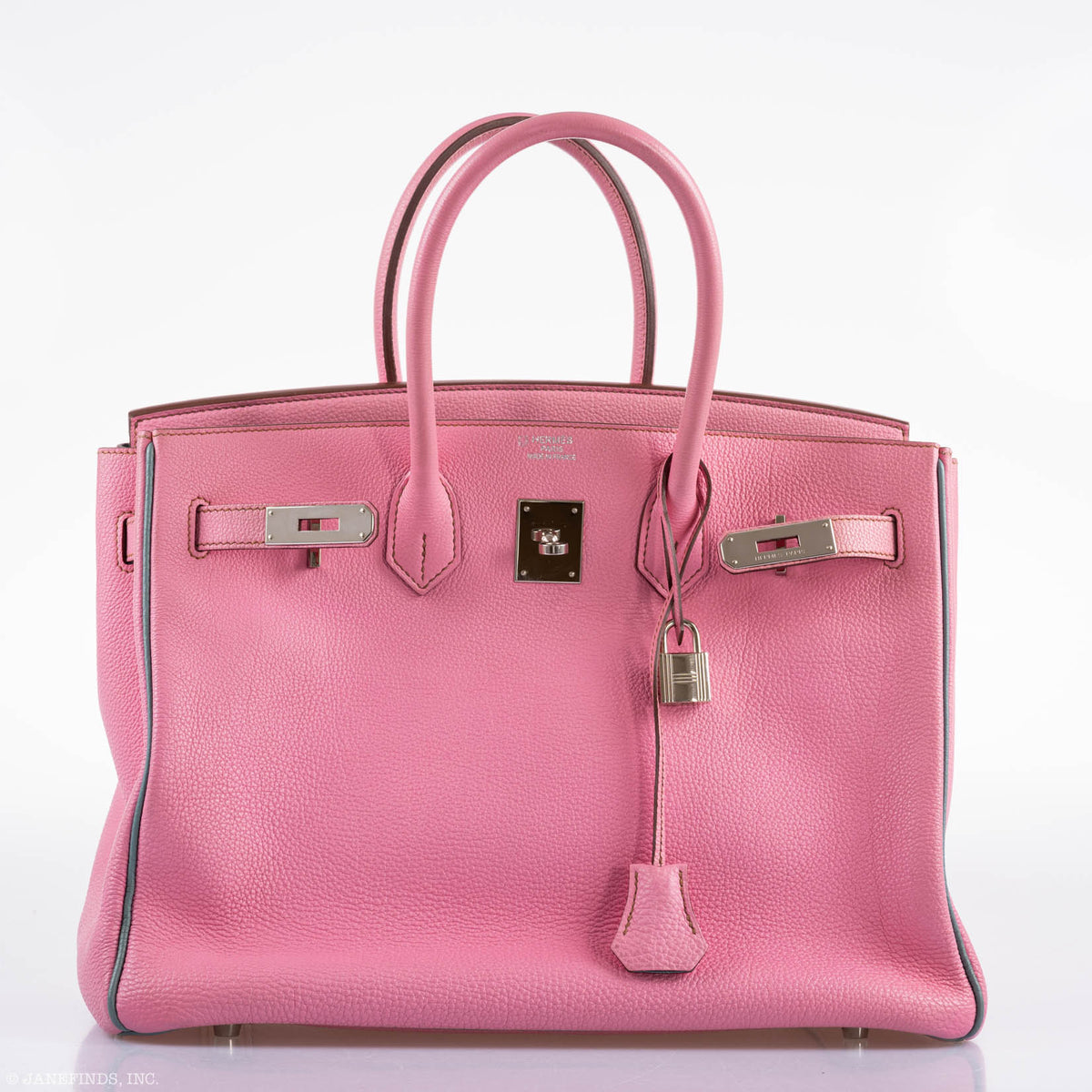 Hermes Birkin 35 HSS 5P Bubblegum Pink & Celeste Togo Palladium Hardware