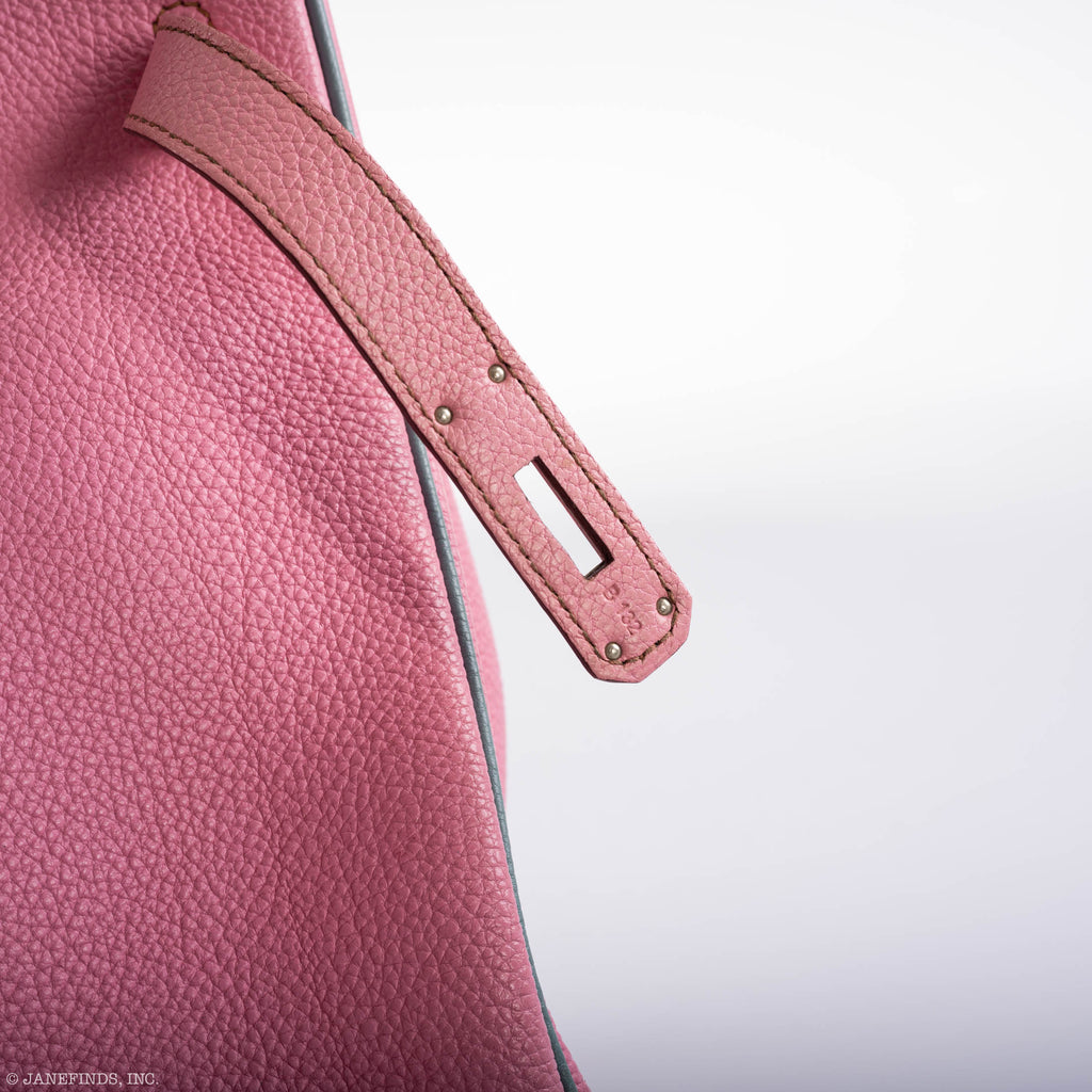 Hermes Birkin 35 HSS 5P Bubblegum Pink & Celeste Togo Palladium Hardware