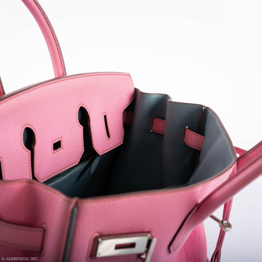 Hermes Birkin 35 HSS 5P Bubblegum Pink & Celeste Togo Palladium Hardware