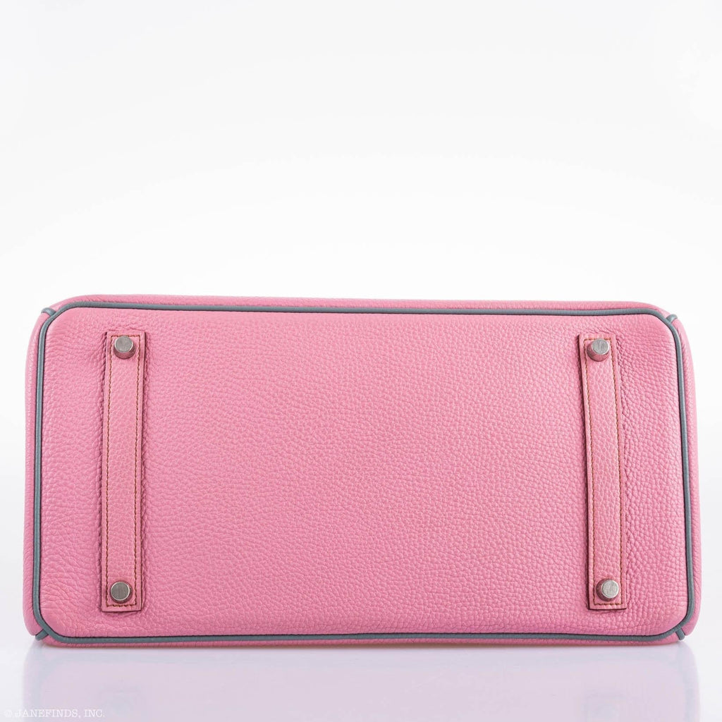 Hermes Birkin 35 HSS 5P Bubblegum Pink & Celeste Togo Palladium Hardware