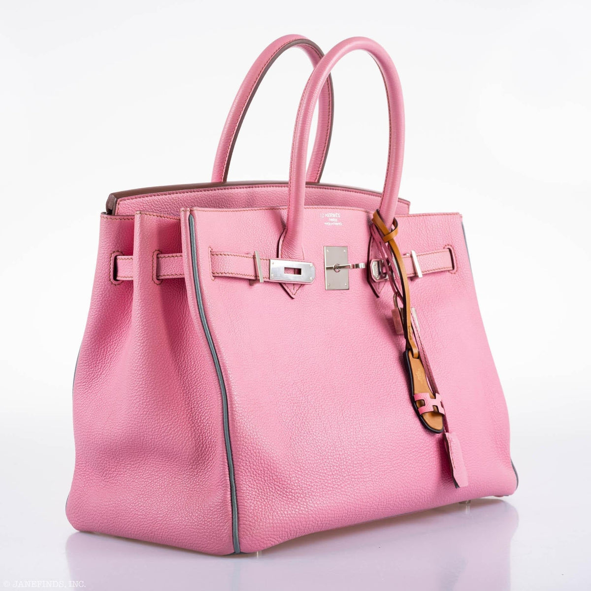 Hermes Birkin 35 HSS 5P Bubblegum Pink & Celeste Togo Palladium Hardware