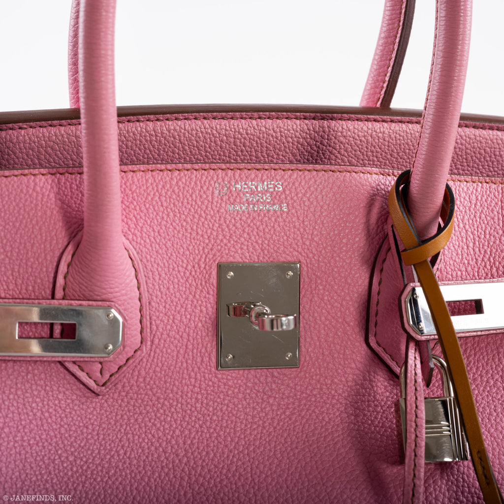 Hermes Birkin 35 HSS 5P Bubblegum Pink & Celeste Togo Palladium Hardware