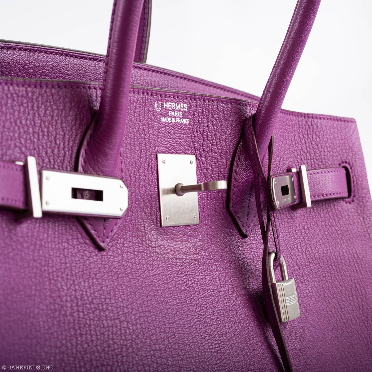 Hermes Birkin 35 HSS Cyclamen & Iris Chèvre Goatskin Brushed Palladium Hardware