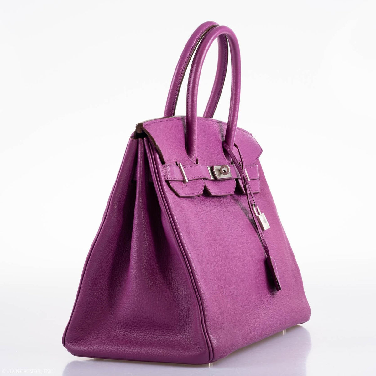 Hermes Birkin 35 HSS Cyclamen & Iris Chèvre Goatskin Brushed Palladium Hardware