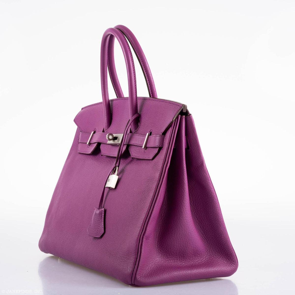 Hermes Birkin 35 HSS Cyclamen & Iris Chèvre Goatskin Brushed Palladium Hardware