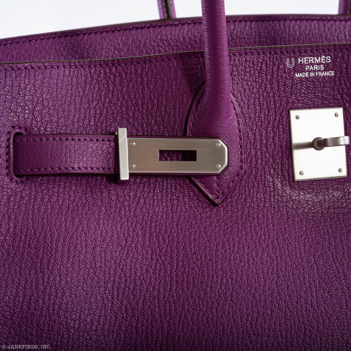 Hermes Birkin 35 HSS Cyclamen & Iris Chèvre Goatskin Brushed Palladium Hardware
