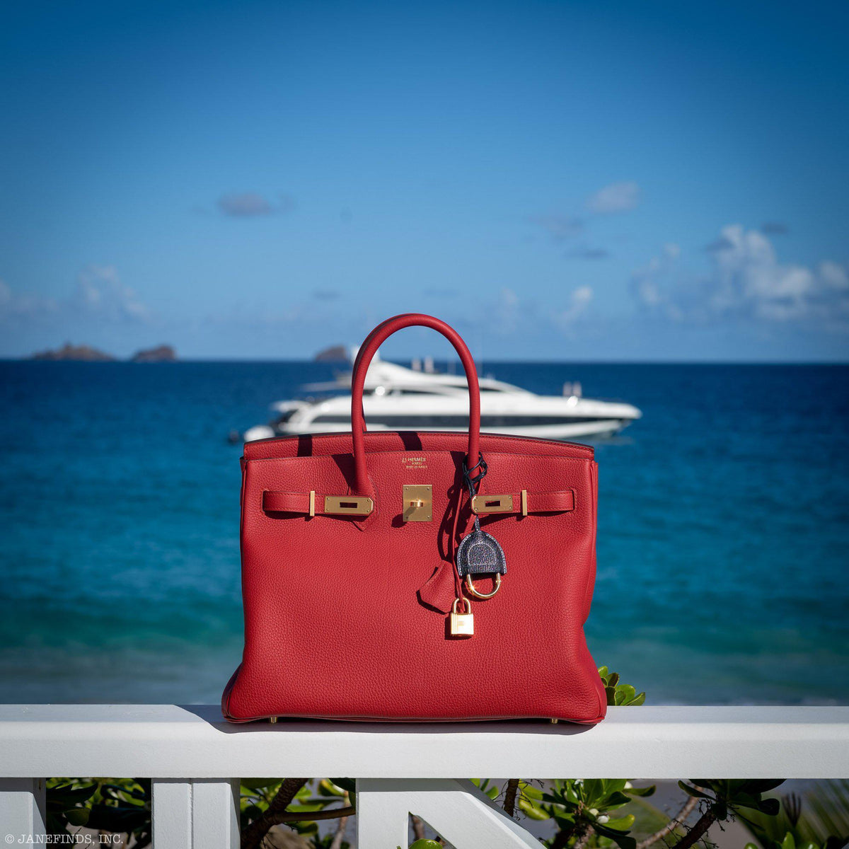 Hermes Birkin 35 HSS Rouge Vif Togo Brushed Gold Hardware