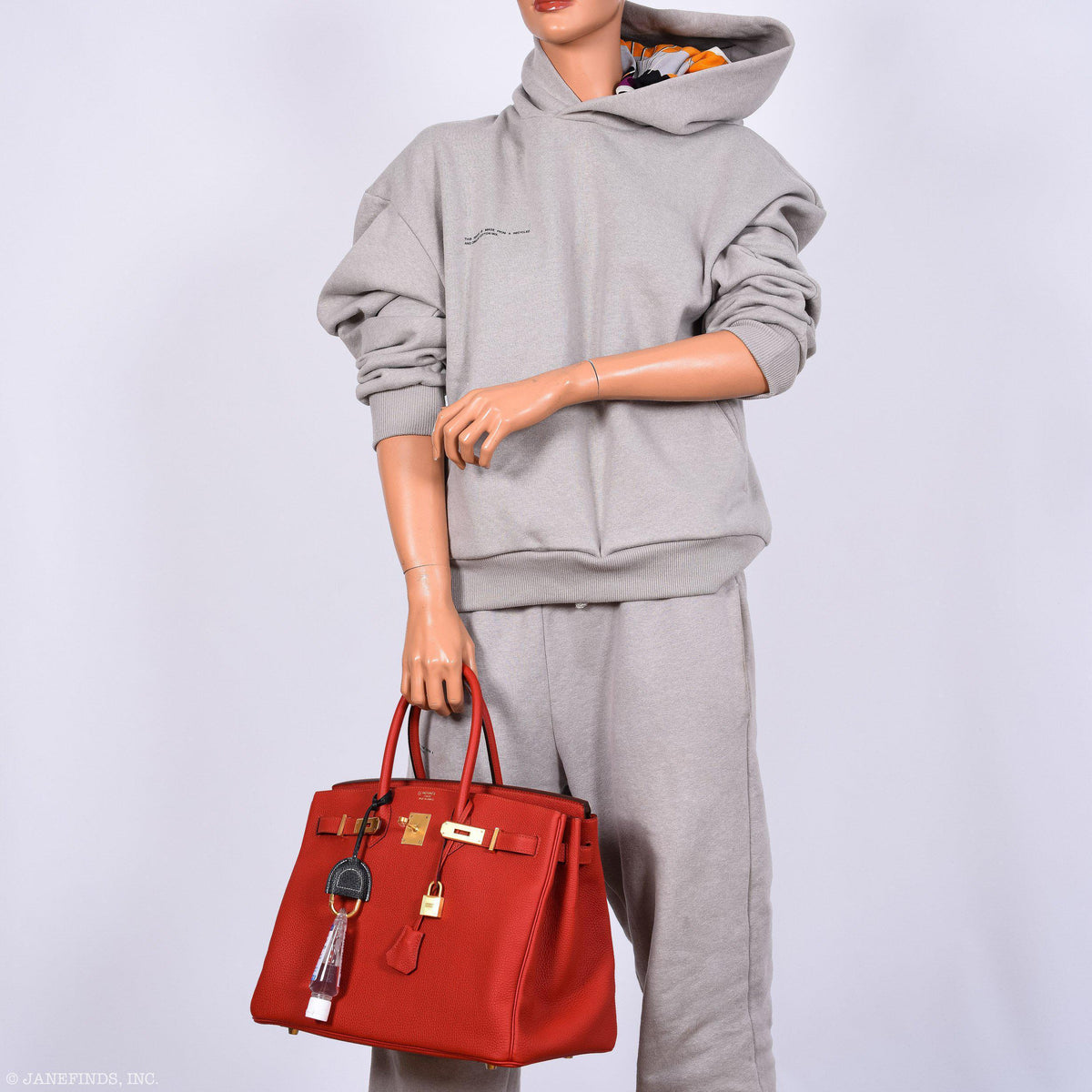 Hermes Birkin 35 HSS Rouge Vif Togo Brushed Gold Hardware