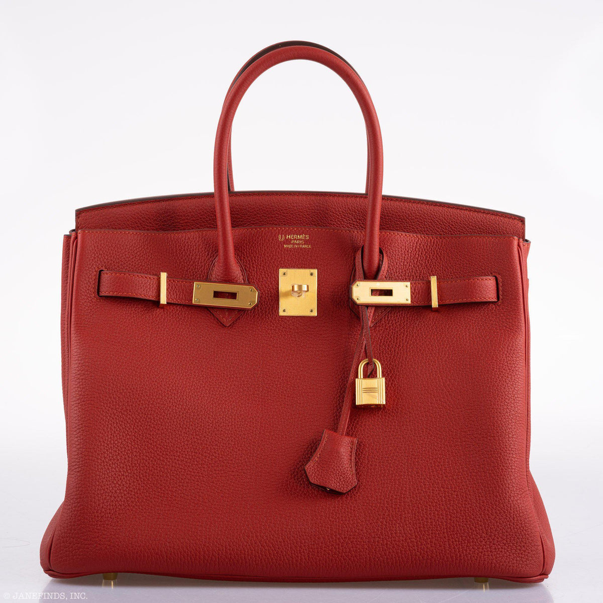 Hermes Birkin 35 HSS Rouge Vif Togo Brushed Gold Hardware