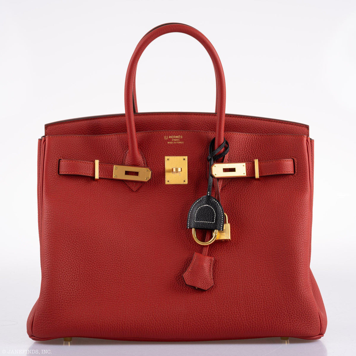 Hermes Birkin 35 HSS Rouge Vif Togo Brushed Gold Hardware