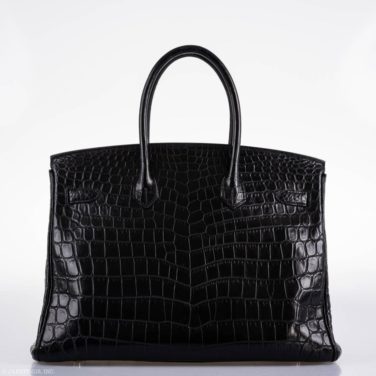 Hermes Birkin 35 Matte Black Nilo Crocodile with Palladium Hardware