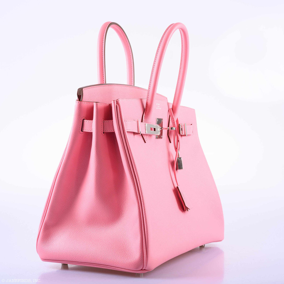Hermes Birkin 35 Rose Confetti Epsom Palladium Hardware