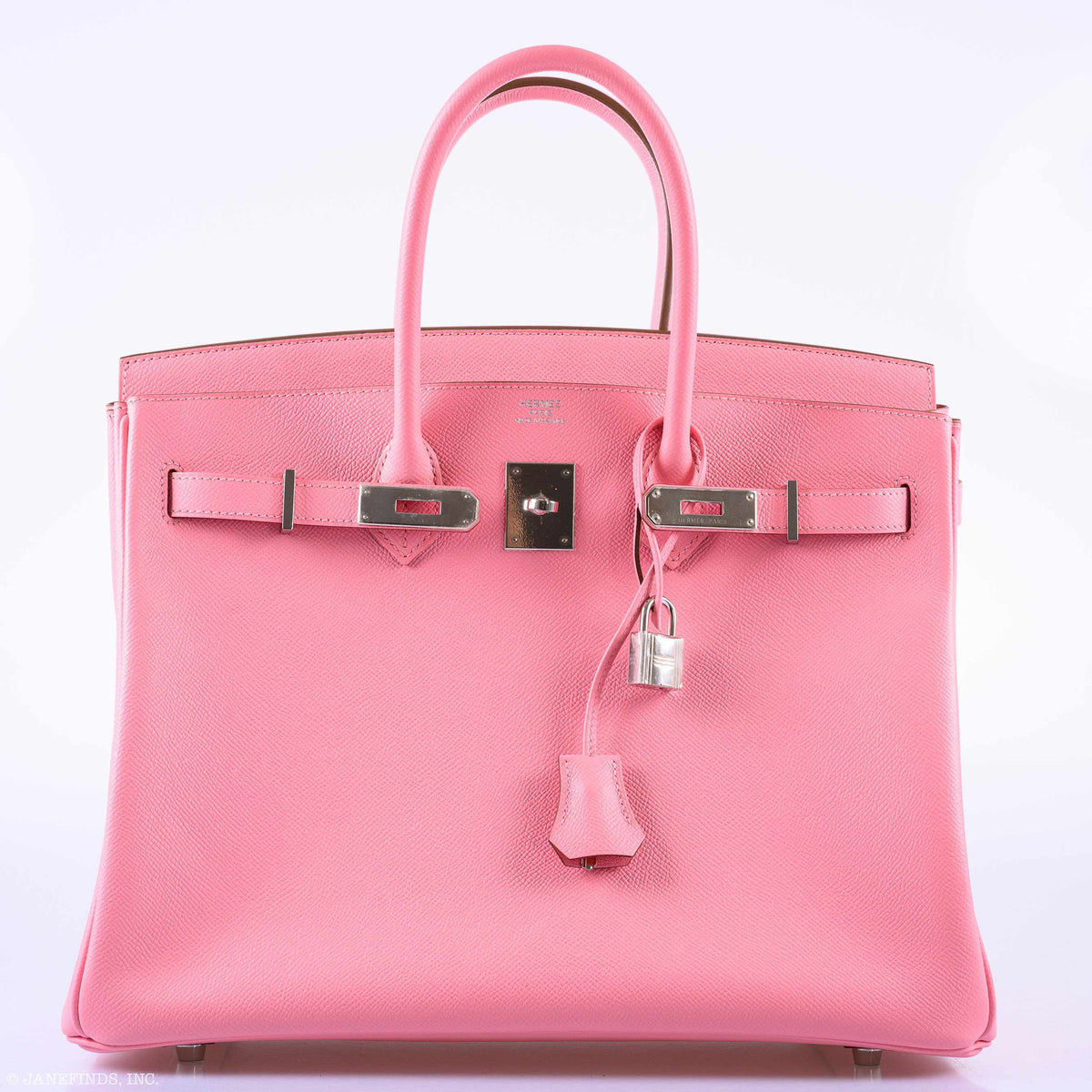 Hermes Birkin 35 Rose Confetti Epsom Palladium Hardware