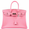 Hermes Birkin 35 Rose Confetti Epsom Palladium Hardware