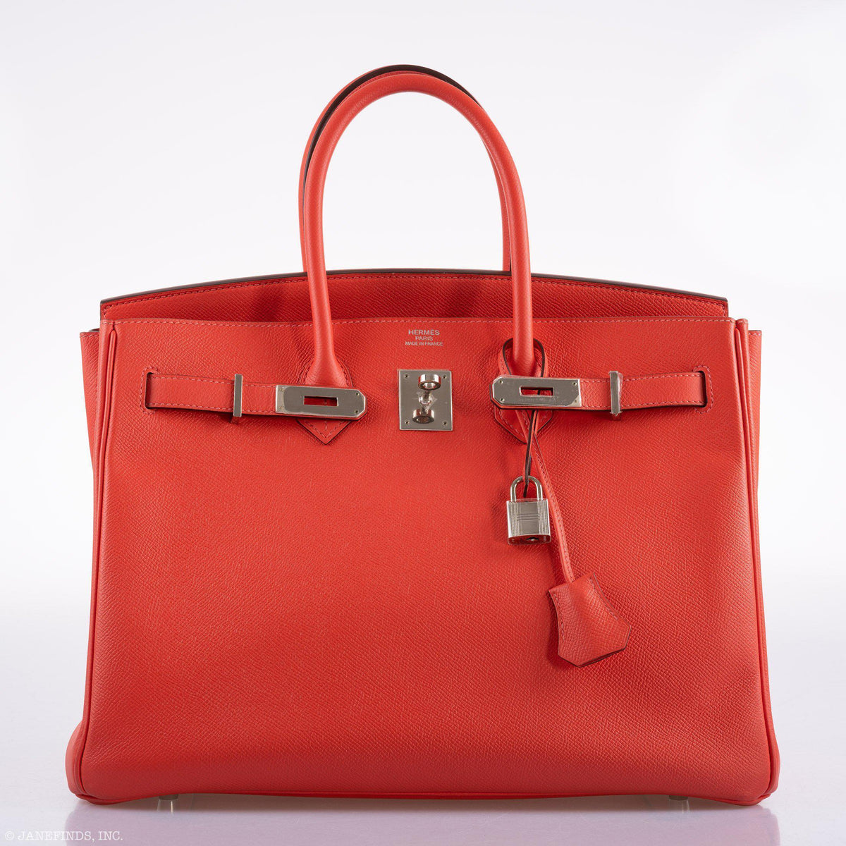 Hermes Birkin 35 Rose Jaipur Epsom Palladium Hardware