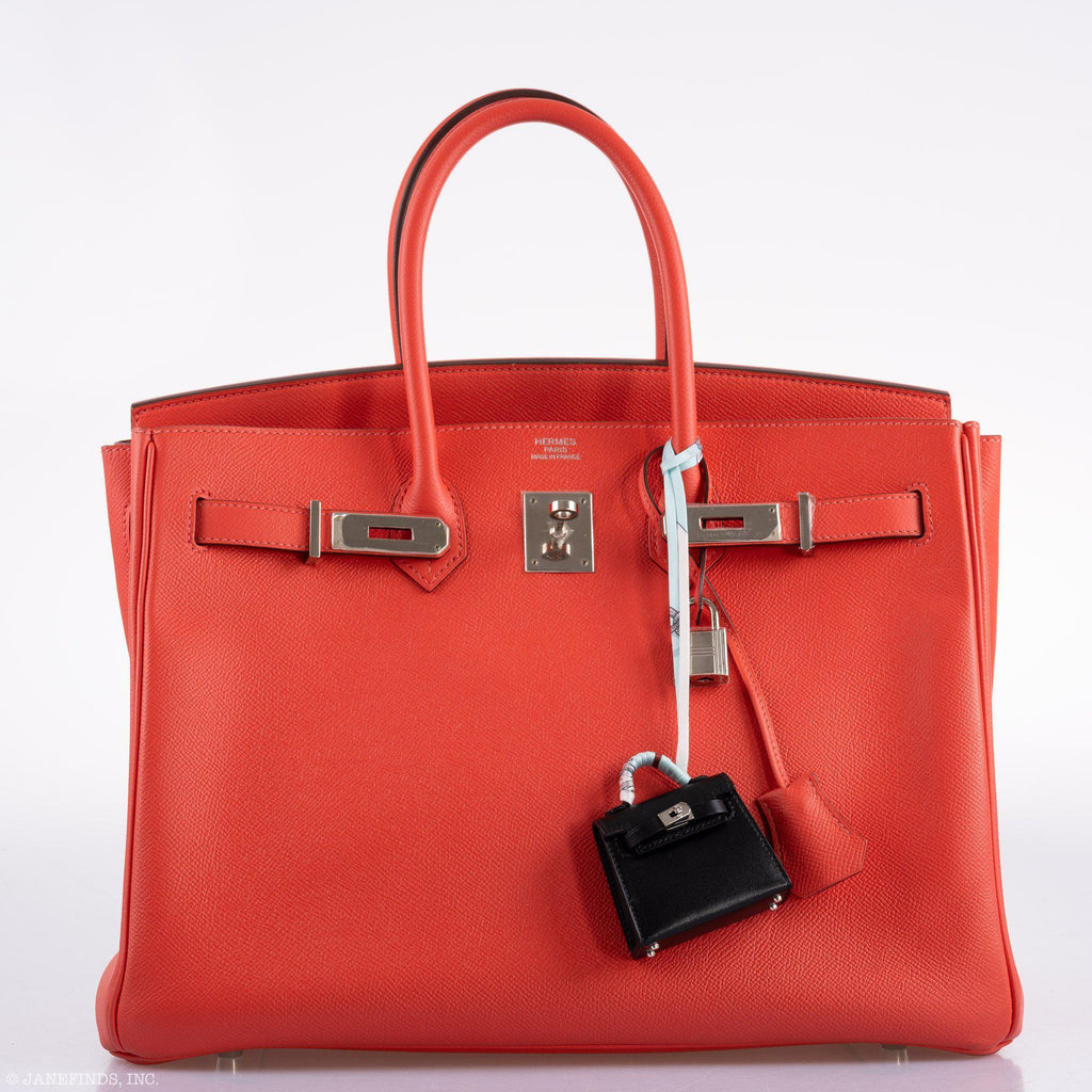 Hermes Birkin 35 Rose Jaipur Epsom Palladium Hardware