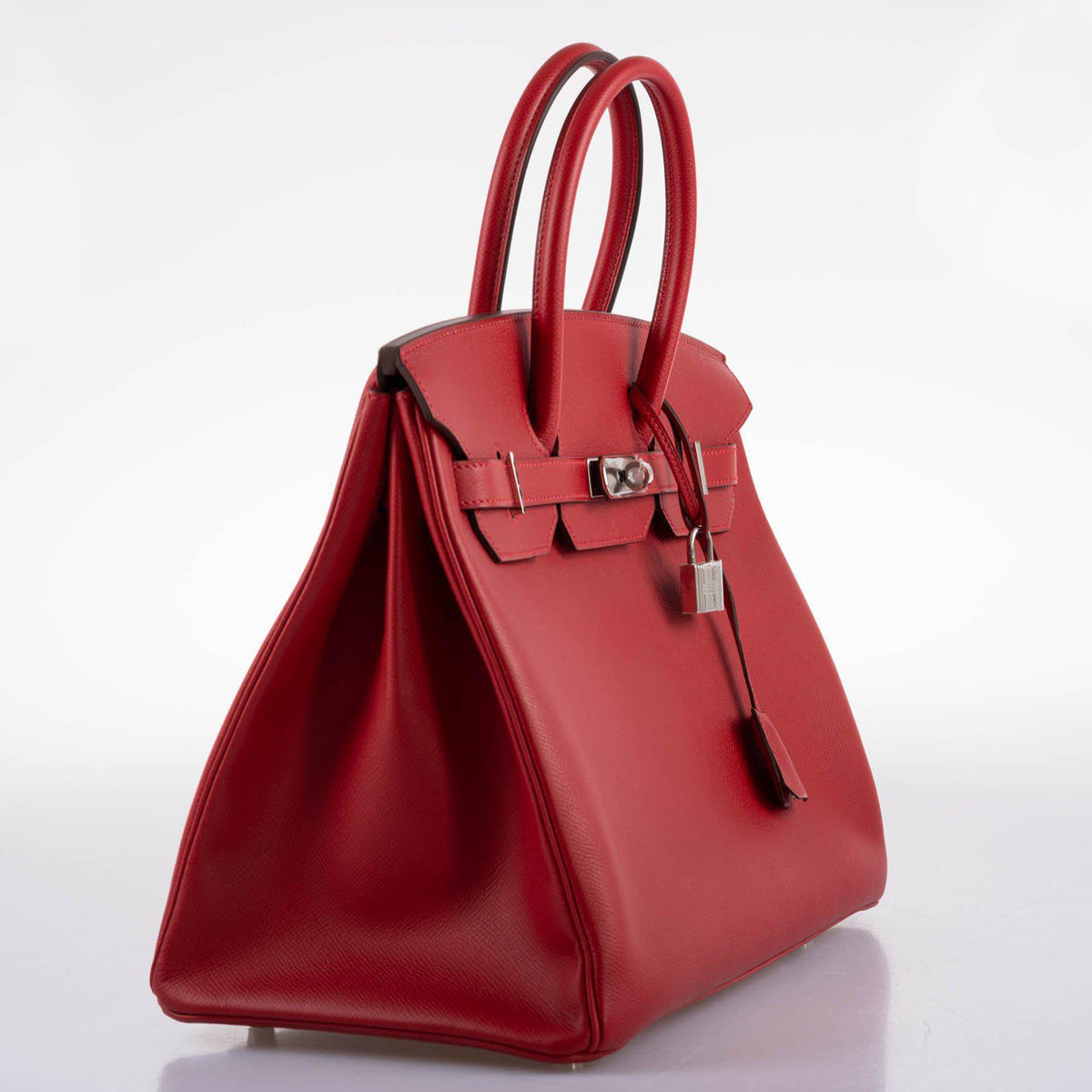 Hermes Birkin 35 Rouge Vif Epsom with Palladium Hardware