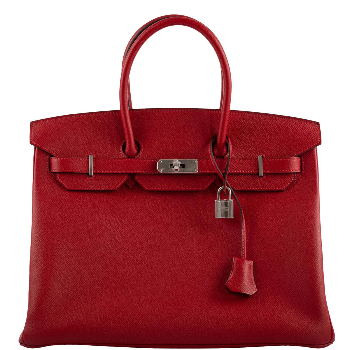 Hermes Birkin 35 Rouge Vif Epsom with Palladium Hardware