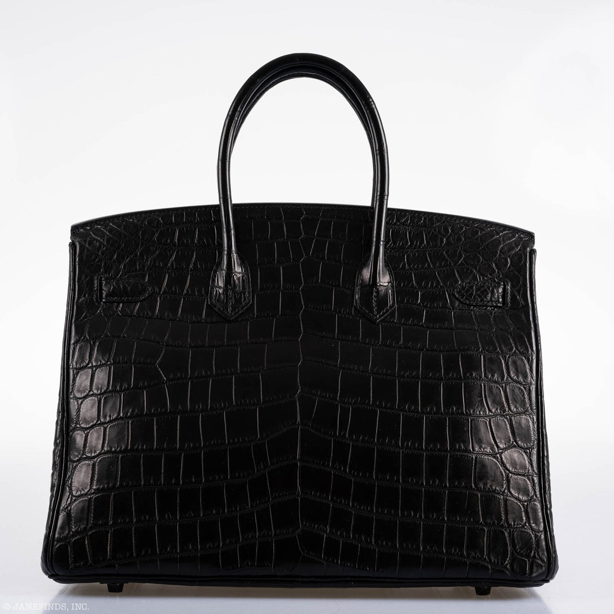 Hermes Birkin 35 SO BLACK Matte Alligator PVD Hardware