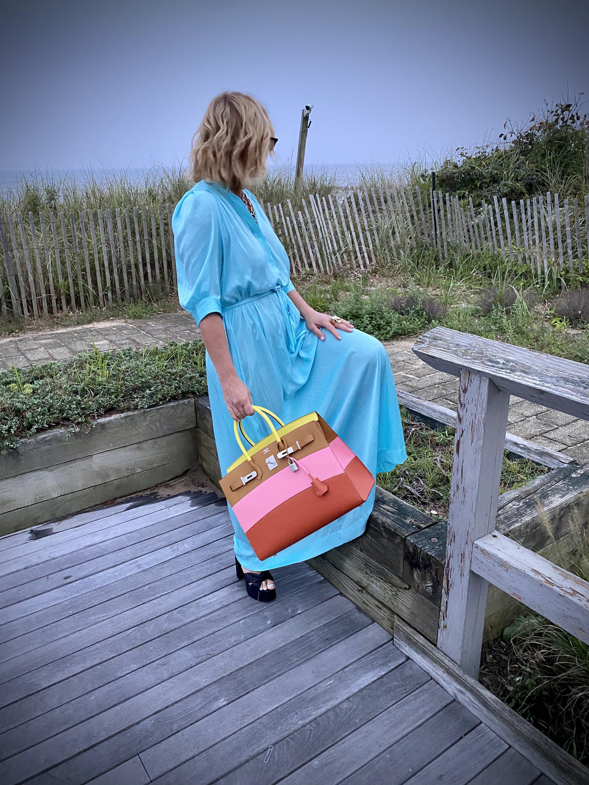 Hermes Birkin 35 Sellier "Sunrise" Rainbow Epsom Palladium Hardware