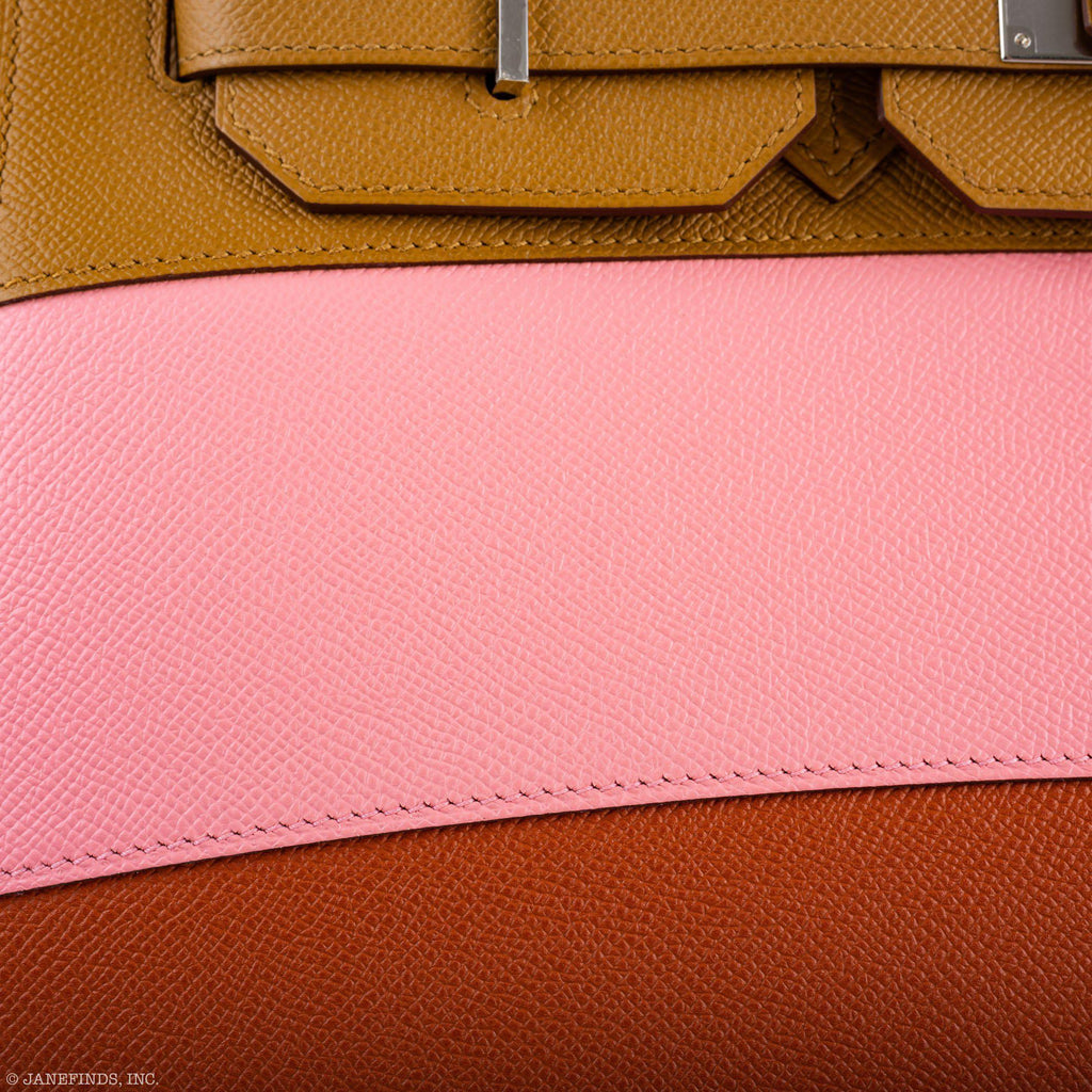 Hermes Birkin 35 Sellier "Sunrise" Rainbow Epsom Palladium Hardware
