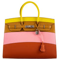 Hermes Birkin 35 Sellier "Sunrise" Rainbow Epsom Palladium Hardware