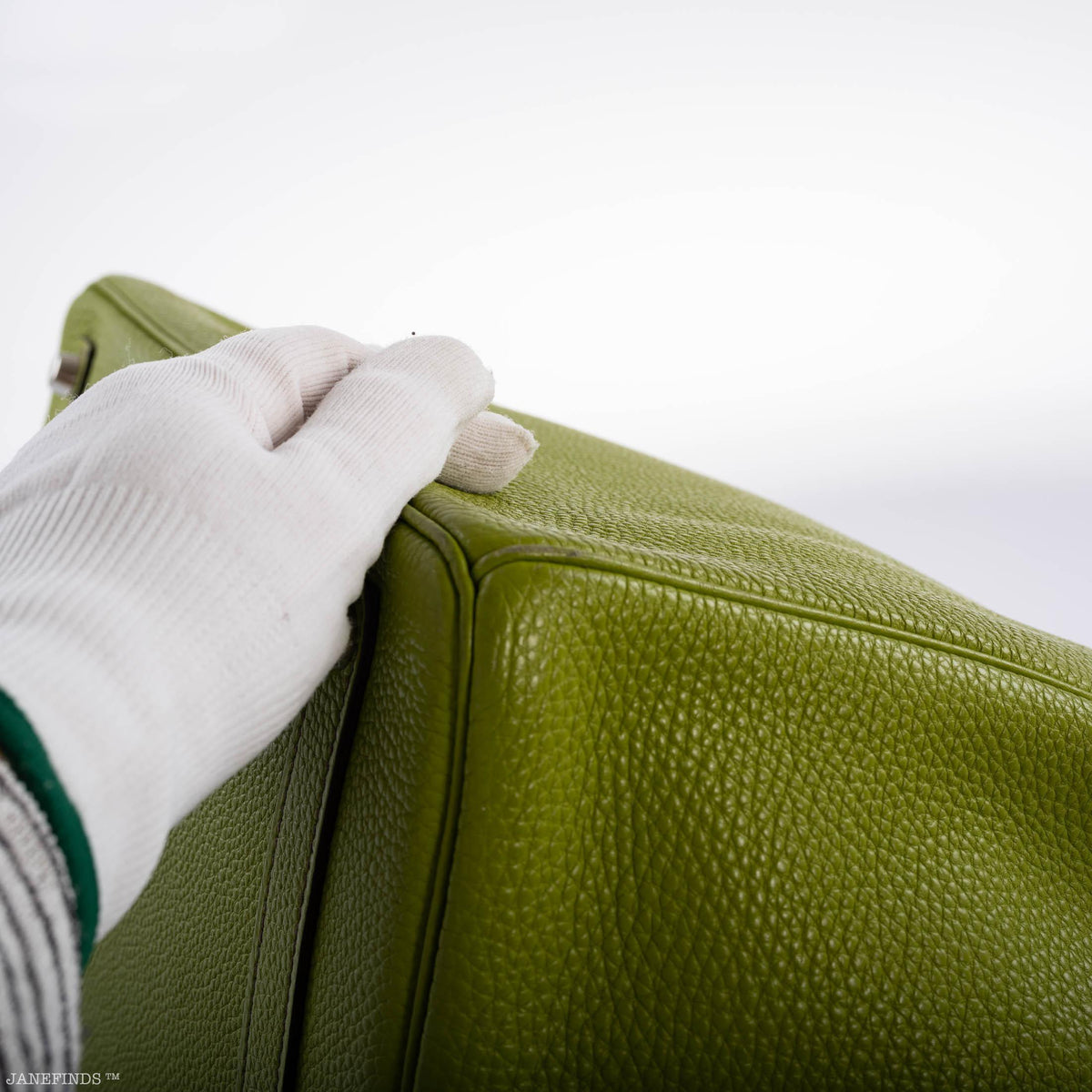 Hermes Birkin 35 Vert Anis Togo with Palladium Hardware