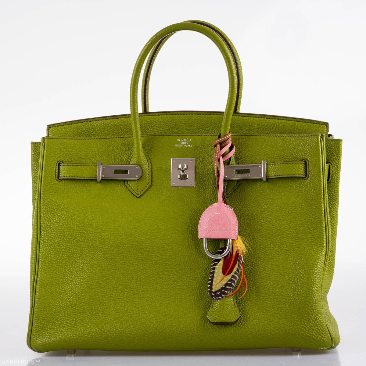 Hermes Birkin 35 Vert Anis Togo with Palladium Hardware