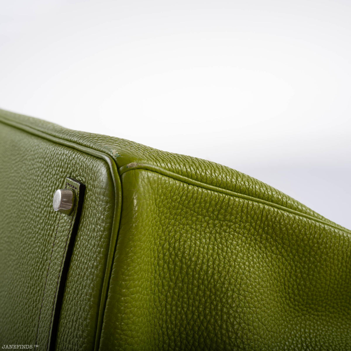 Hermes Birkin 35 Vert Anis Togo with Palladium Hardware