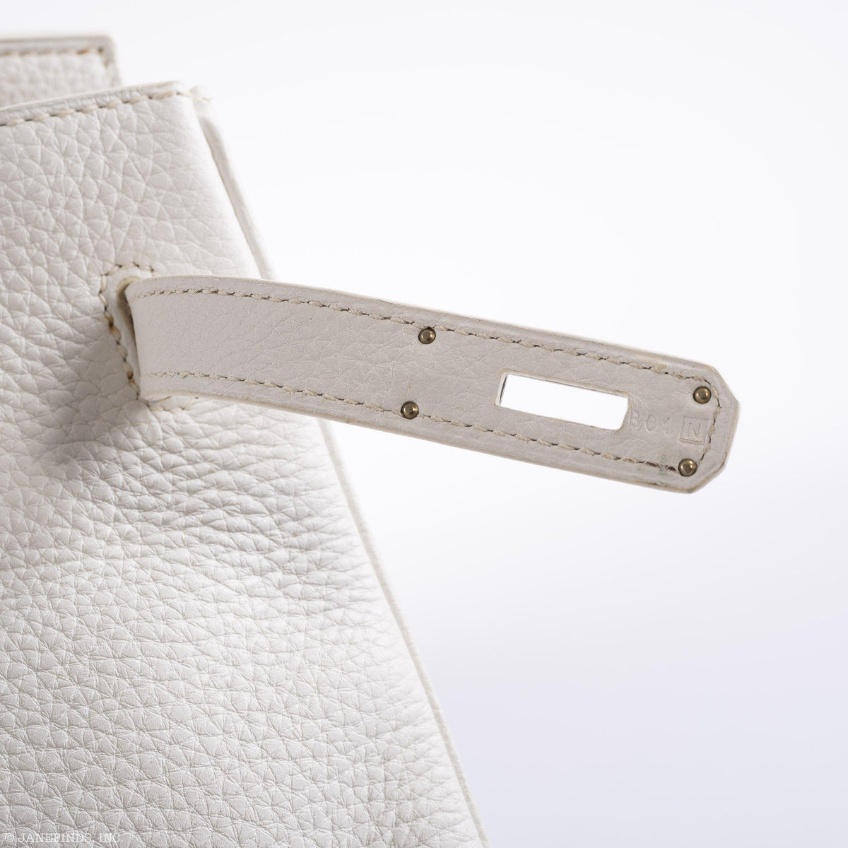 Hermes Birkin 35 White Clemence leather Palladium Hardware