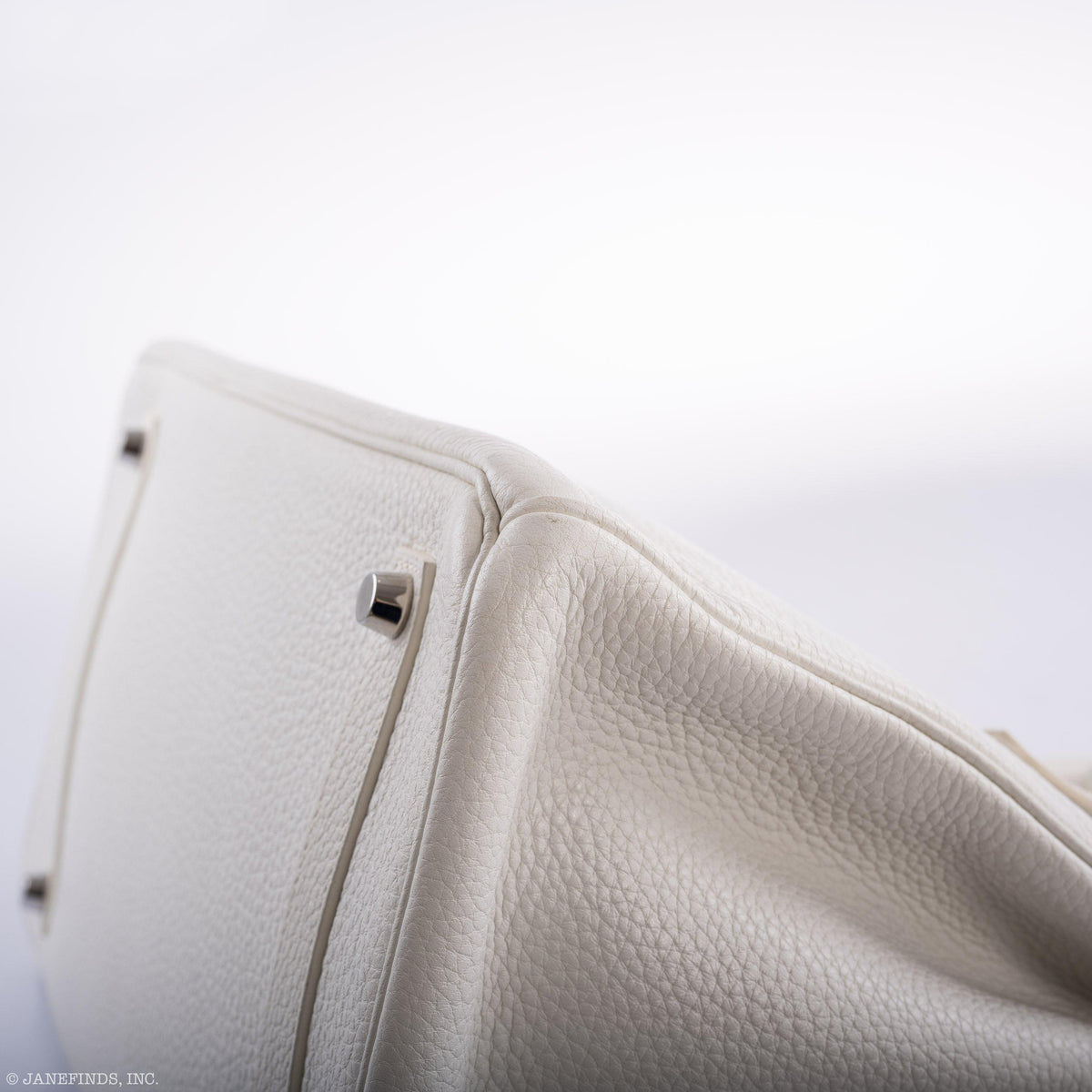 Hermes Birkin 35 White Clemence leather Palladium Hardware