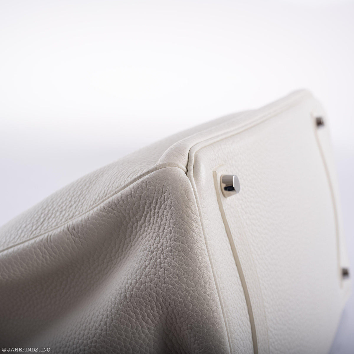 Hermes Birkin 35 White Clemence leather Palladium Hardware