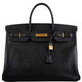 Hermes Birkin 40 Black Epsom Leather Gold Hardware