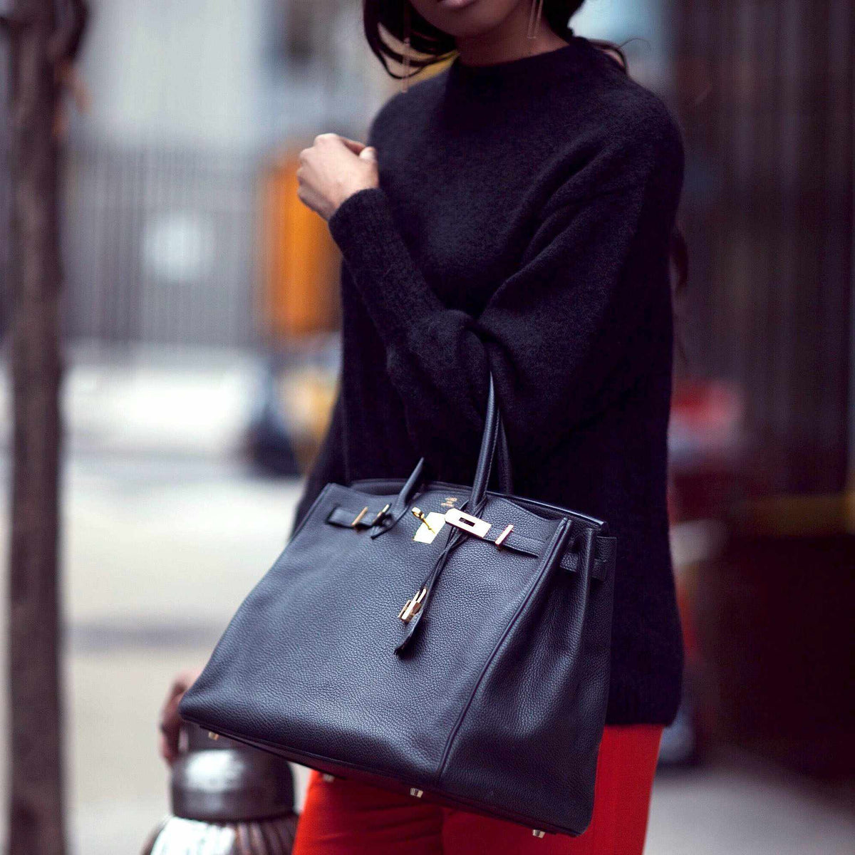 Hermes Birkin 40 Black Togo Gold Hardware