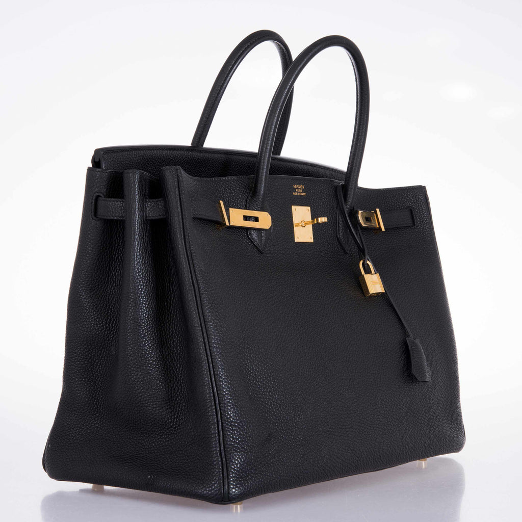 Hermes Birkin 40 Black Togo Gold Hardware
