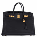 Hermes Birkin 40 Black Togo Gold Hardware