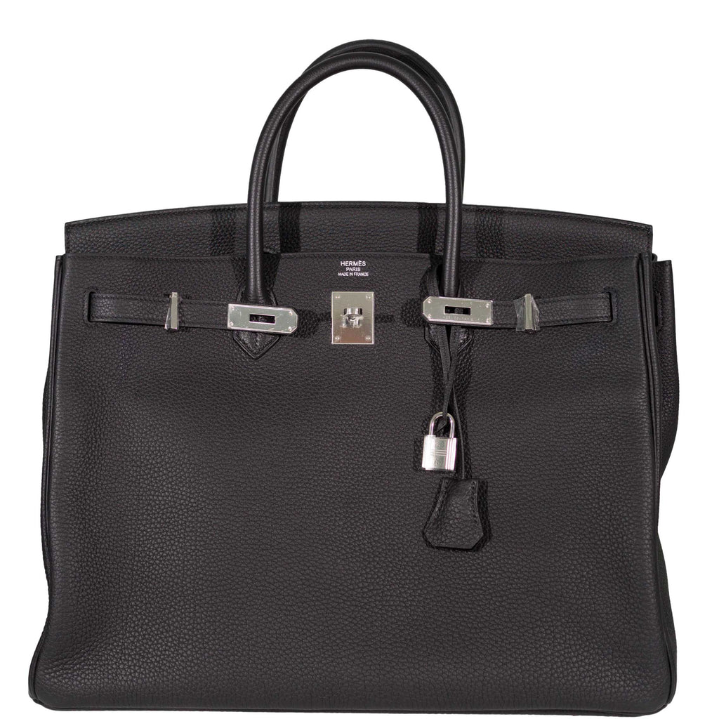 Hermes Birkin 40 Black Togo Leather Palladium Hardware