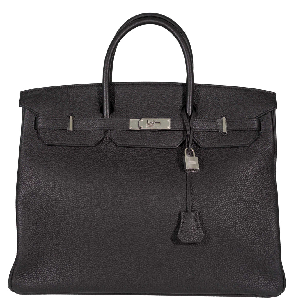 Hermes Birkin 40 Black Togo Leather Palladium Hardware