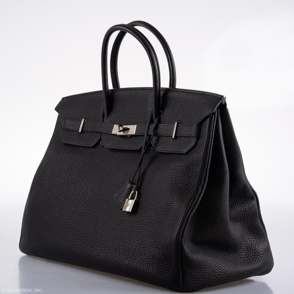 Hermes Birkin 40 Black Togo leather Palladium Hardware