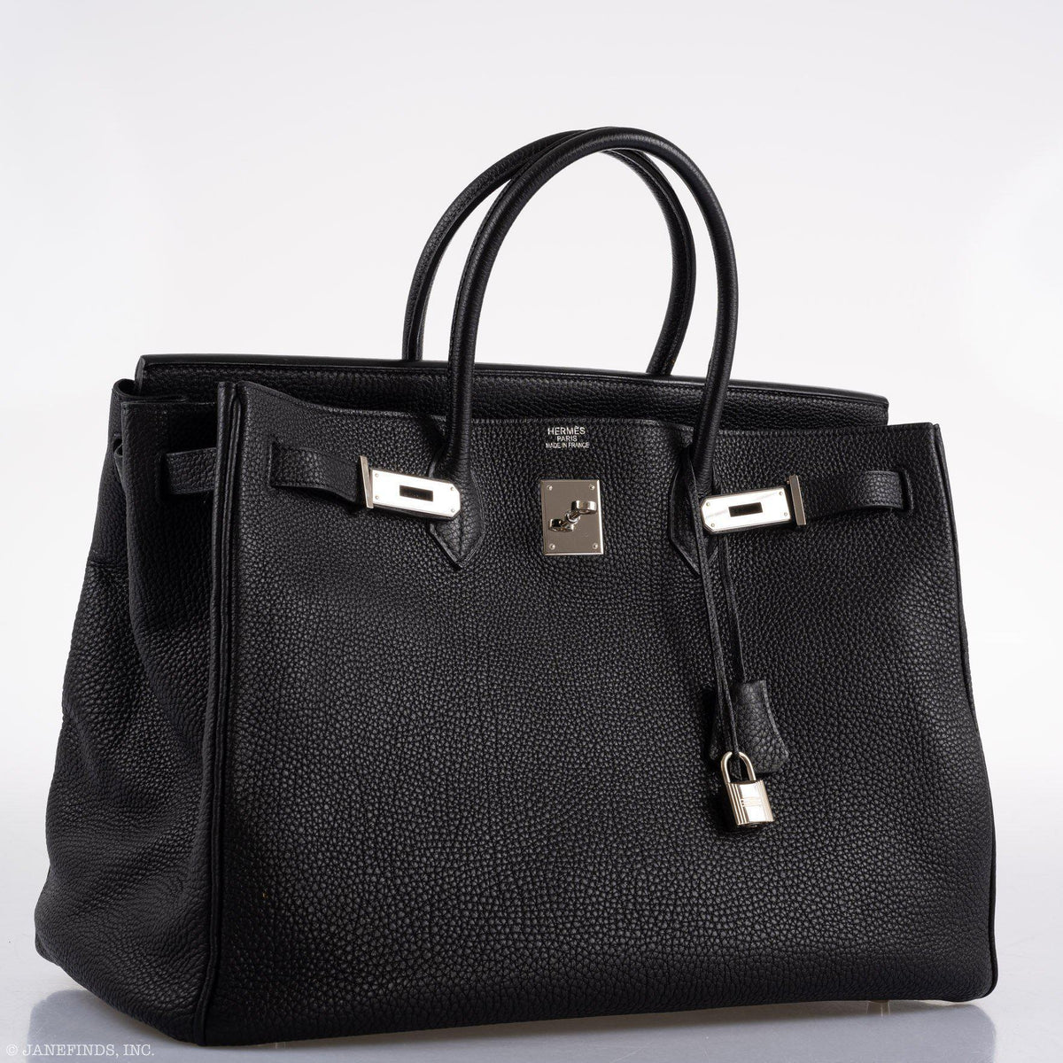 Hermes Birkin 40 Black Togo leather Palladium Hardware