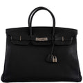 Hermes Birkin 40 Black Togo leather Palladium Hardware